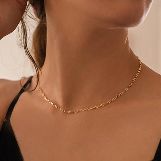 Collana in Rubino a Catena Sovrapposta - Tonalità Oro