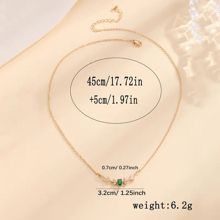 Collana di Smeraldo Amira Valmorin | Tonalità Oro