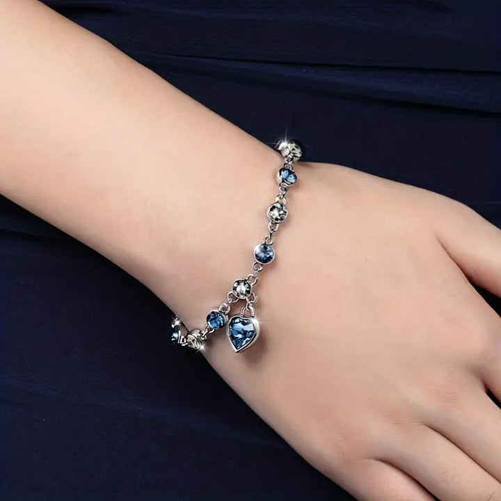 Bracciale Luce del Cuore Marino | Oro Bianco