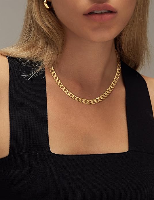 Collana a catena cubana massiccia | Oro