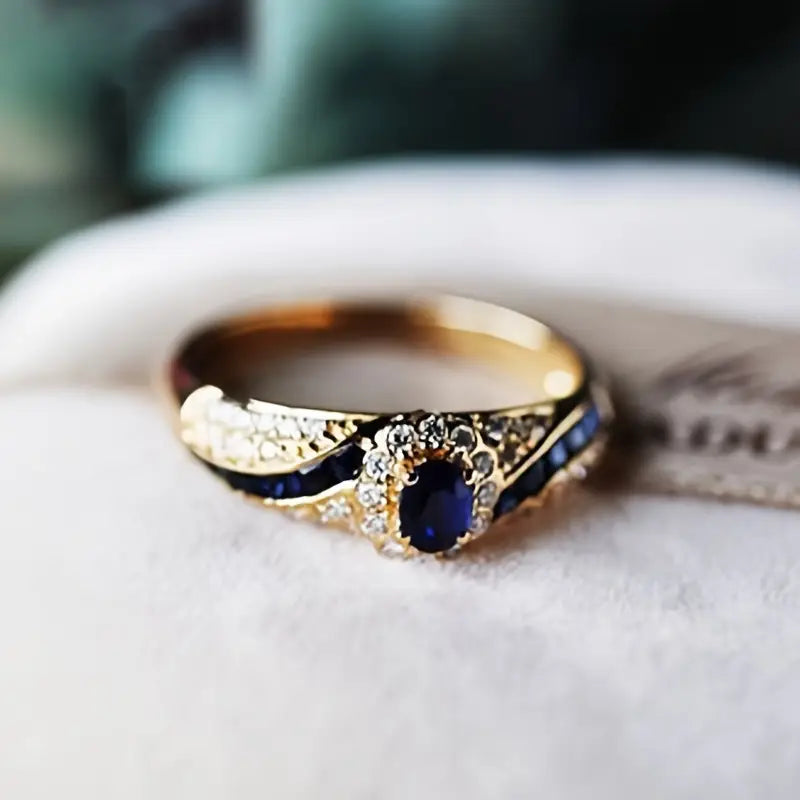 Anello imperiale con zaffiro