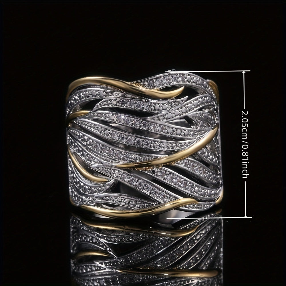 Anello intrecciato a più strati