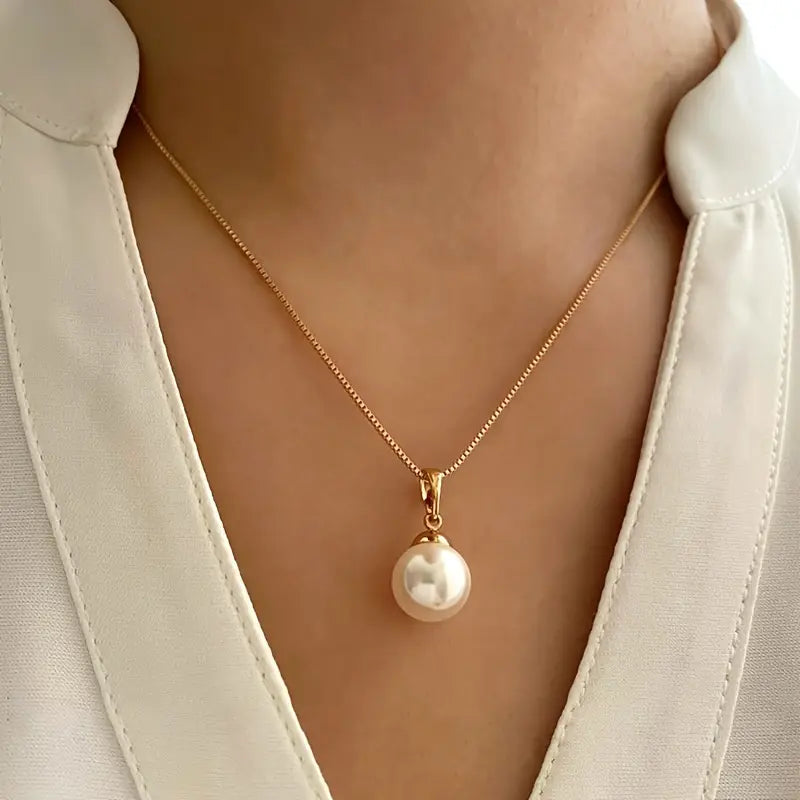 Set di Collana Elegante con Perle