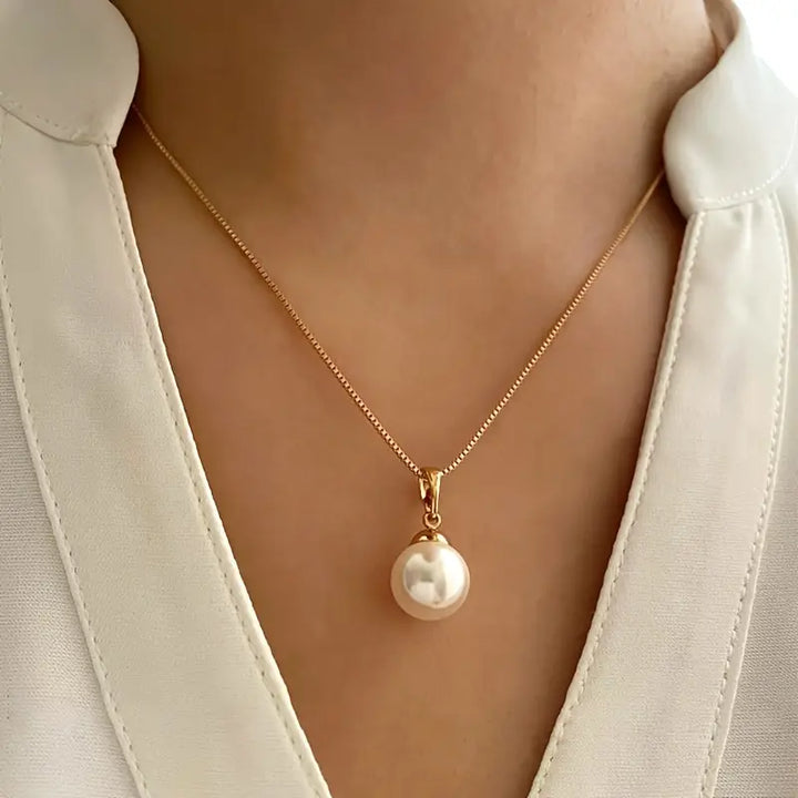 Set di Collana Elegante con Perle