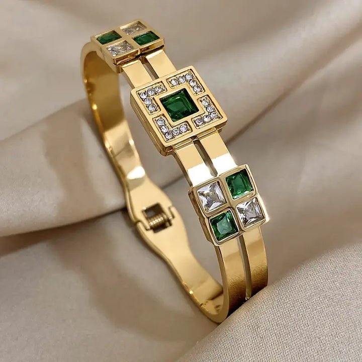 Bracciale Esme Carrington in smeraldo | Oro
