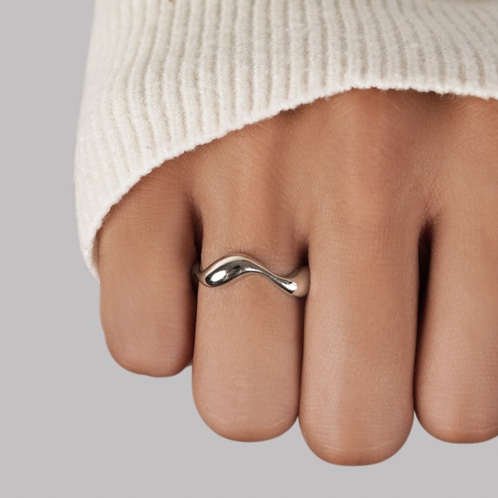 Anello argento regolabile