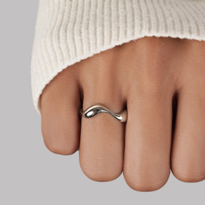 Anello argento regolabile