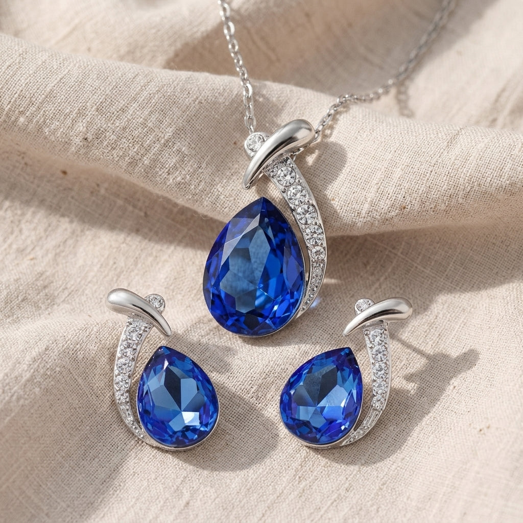 Set di Gioielli Eleganza Sirena Classica | Colore Argento
