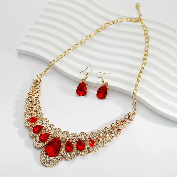 Set di gioielli Maevina Crimselle Ruby - Tonalità Oro