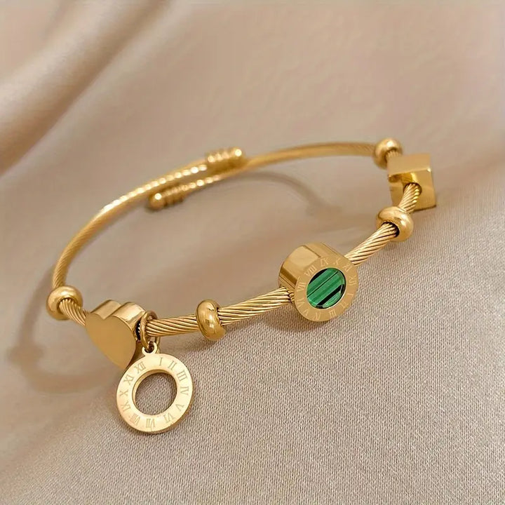 Bracciale Emerence Rousseau in smeraldo | Oro