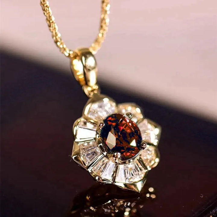 Collana Kavella Solcrimson Ruby - Oro