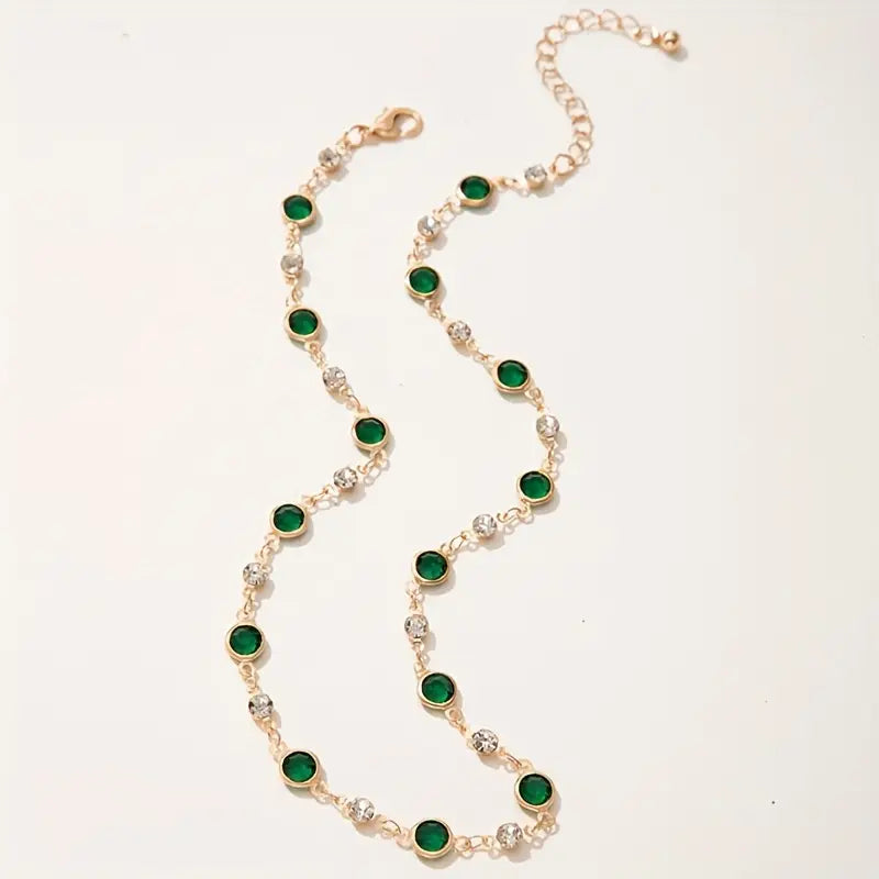 Collana Elira Vescari in smeraldo | Tonalità oro