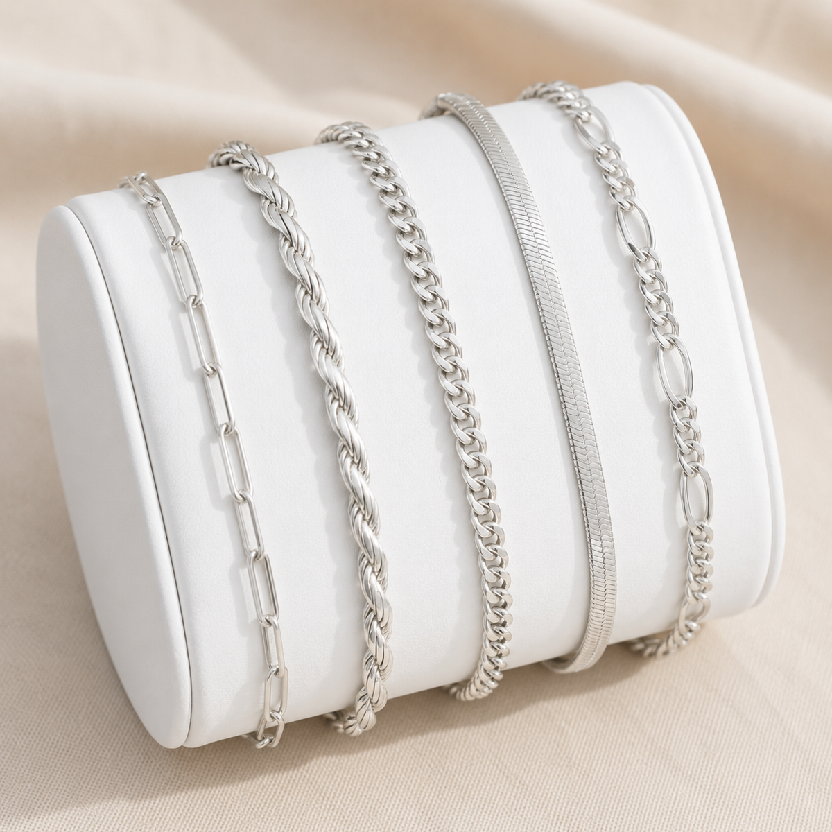 Set di bracciali a catena da abbinare