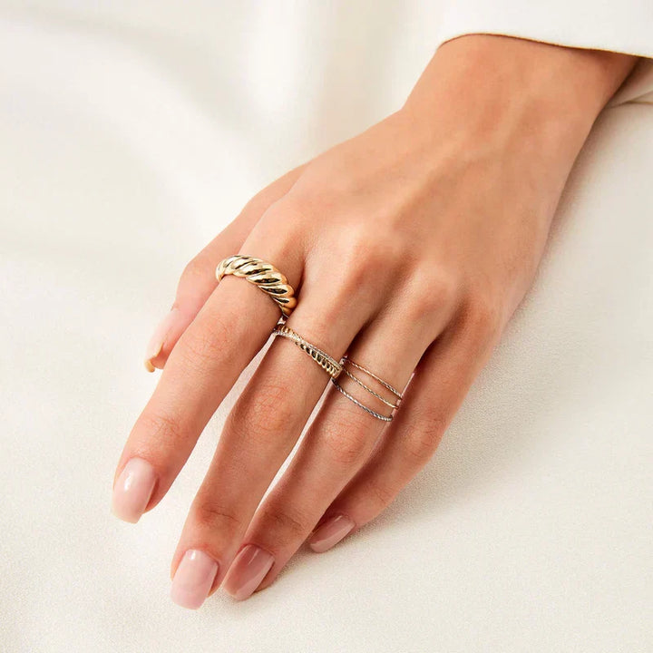 Anello croissant | Oro