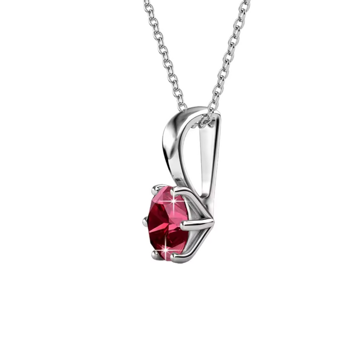 Collana con pendente in cristallo