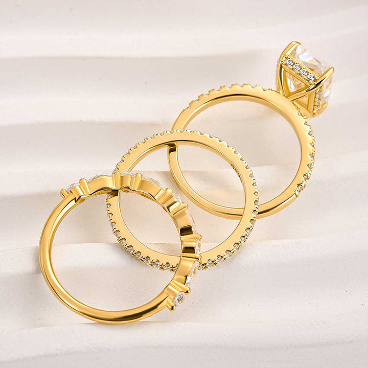 Set di anelli Eleganza dorata