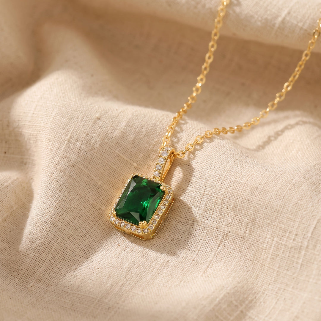 Collana Zarela Fontayne in Smaraldo | Tonalità Oro