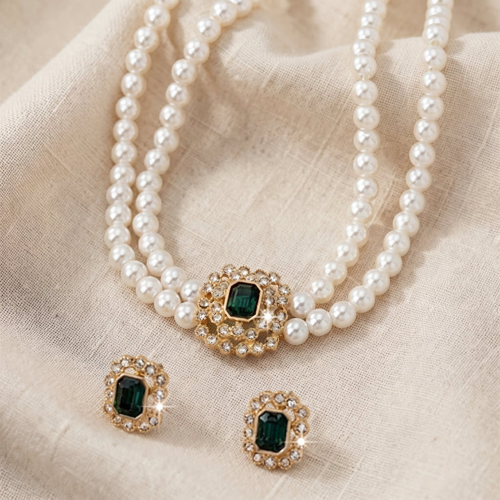 Set di Gioielli in Smeraldo Tamsin Verdalle | Colore Oro