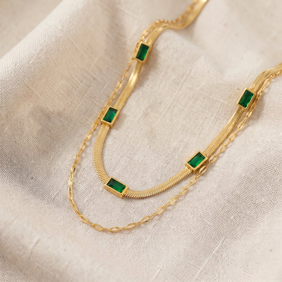Collana retrò Sorella a due strati