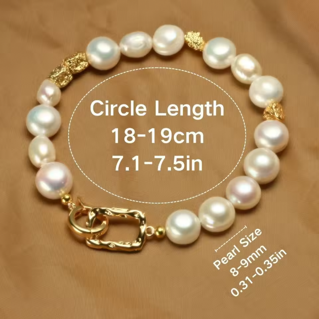 Bracciale con perle barocche d&