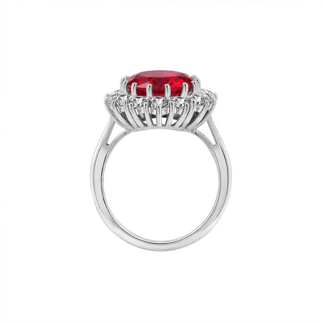 Anello Rubino Corona Cremisi - Rame Argento