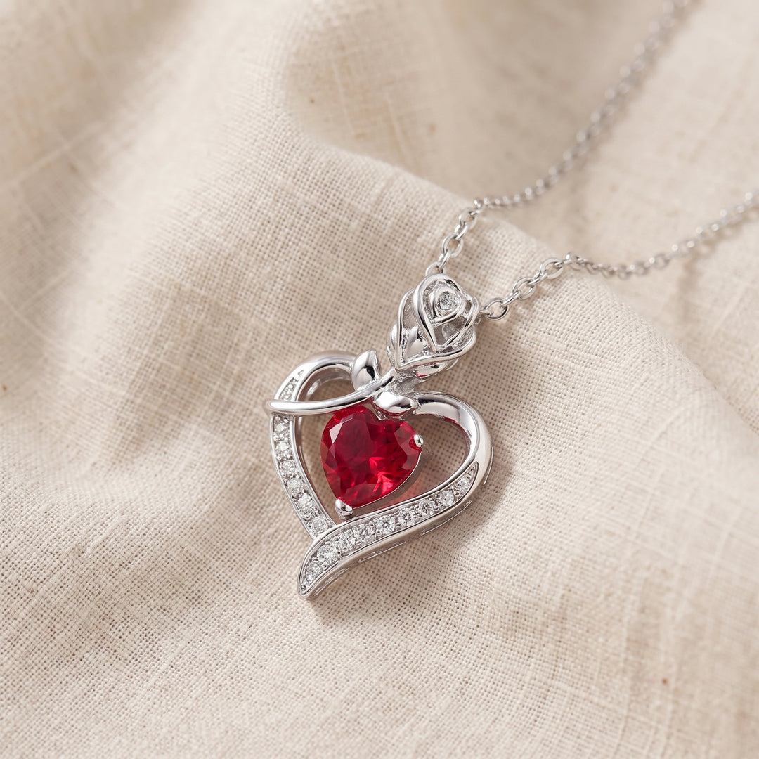 Collana Rosira Emberveil in Rubino - Argento