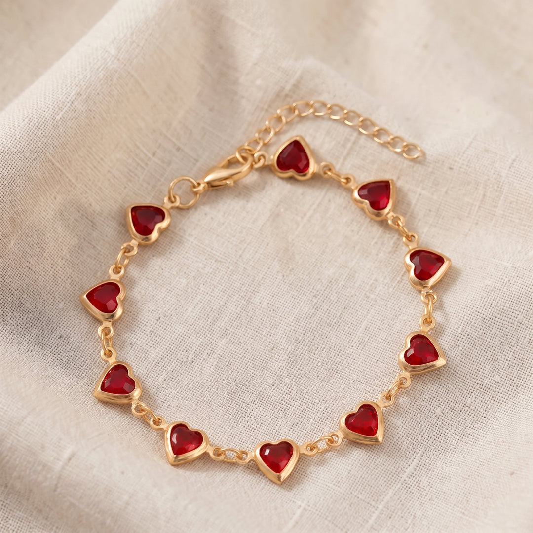 Bracciale Ophelyra Garnetelle Ruby - In Tonalità Oro