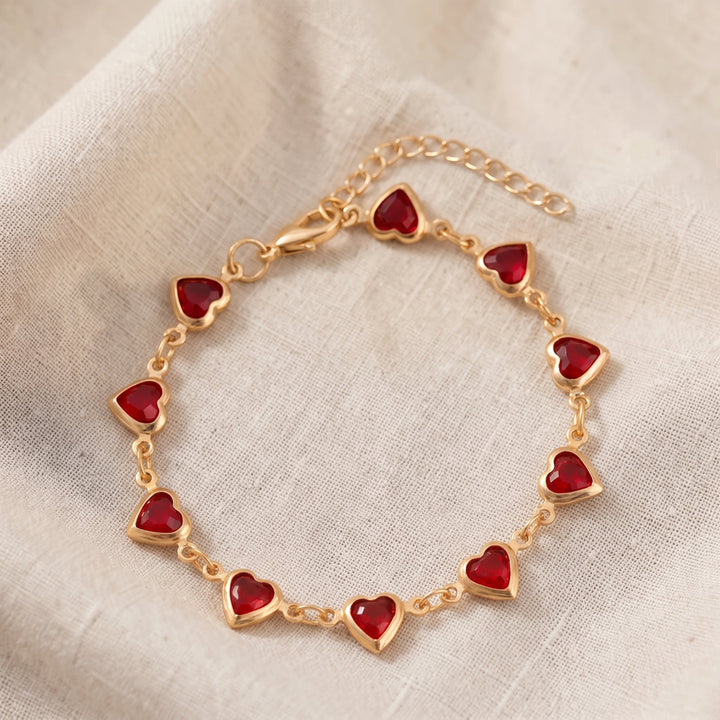 Bracciale Ophelyra Garnetelle Ruby - In Tonalità Oro
