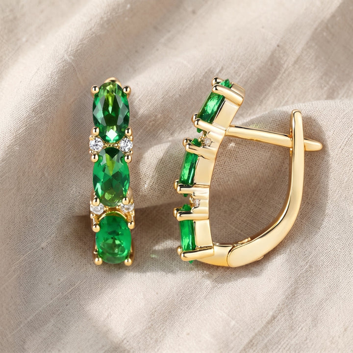 Orecchini in smeraldo Celeste Armand | Tonalità oro