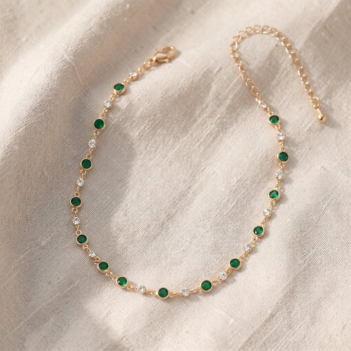 Collana Elira Vescari in smeraldo | Tonalità oro