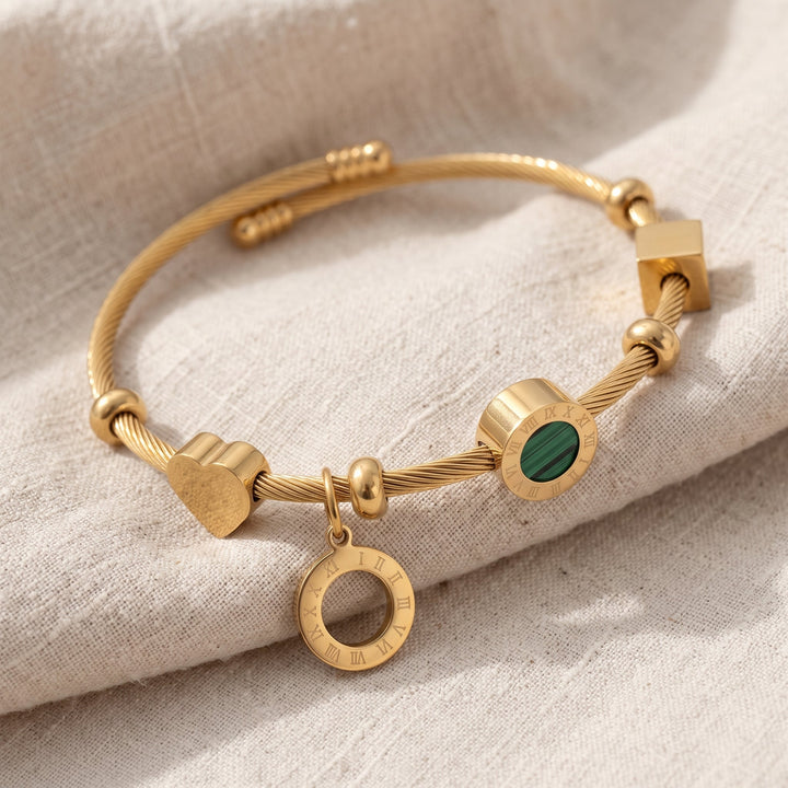 Bracciale Emerence Rousseau in smeraldo | Oro