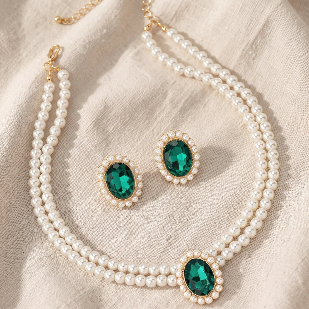 Set di Gioielli in Smaraldo Evelina Marchand | Colore Oro