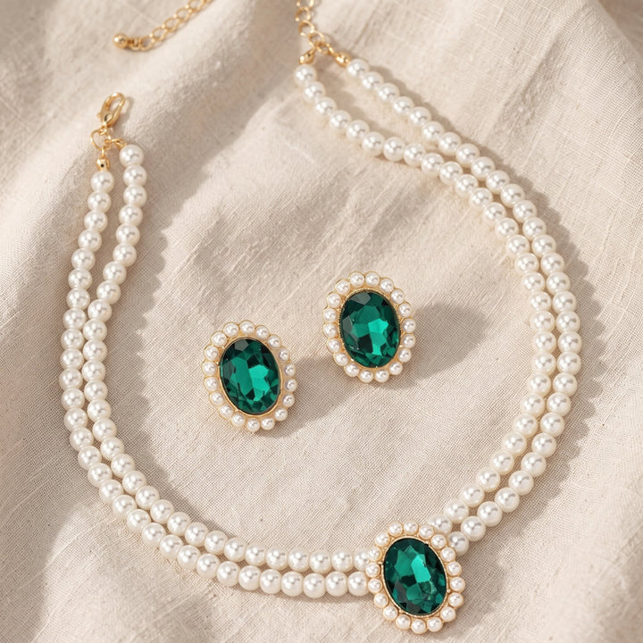 Set di Gioielli in Smaraldo Evelina Marchand | Colore Oro