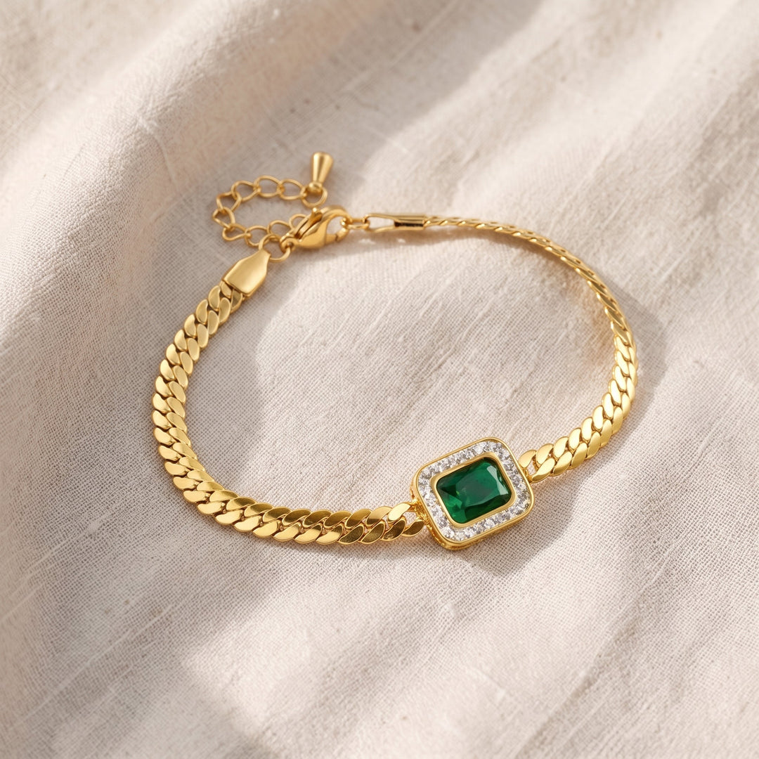 Bracciale Orielle Verdaska in Smaraldo | Tonalità Oro