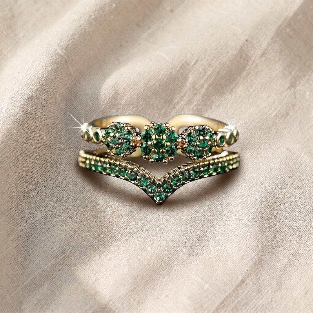Anello in smeraldo Nerisse Valgarde | Tonalità oro