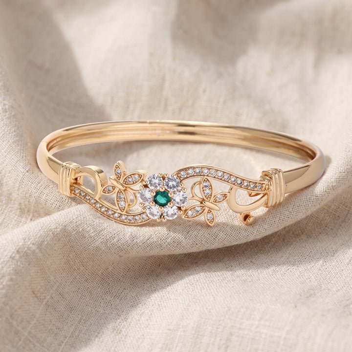 Bracciale Isla Beaumont in smeraldo | Tonalità oro