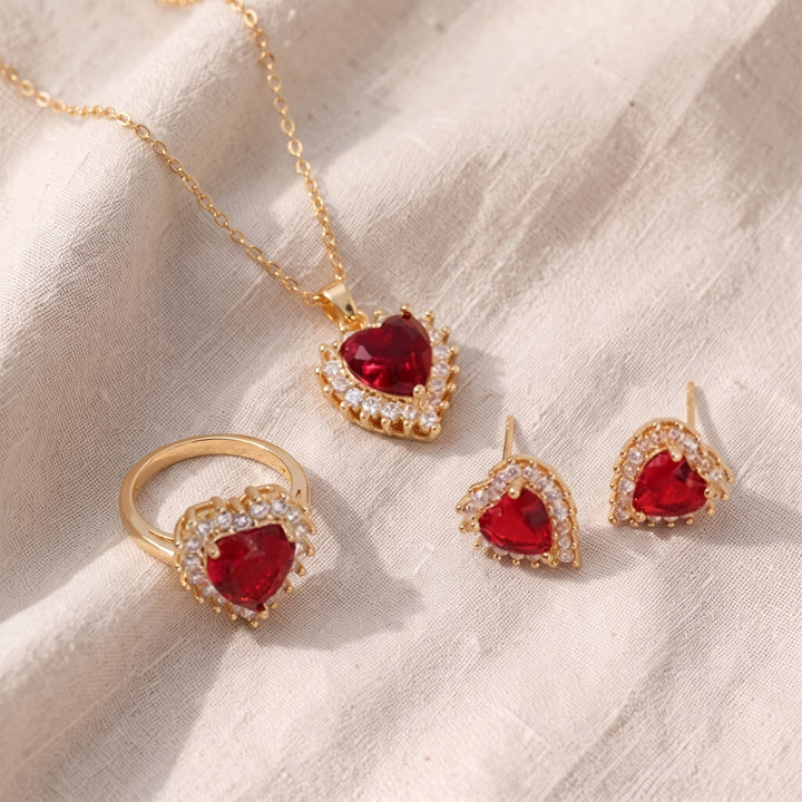 Set di Gioielli Anavelle Roubella in Rubino - Oro