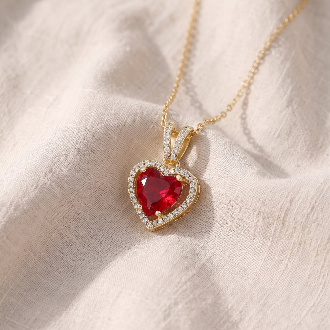 Collana Carmessia Draevyn Ruby - Oro