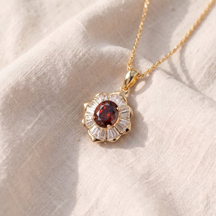 Collana Kavella Solcrimson Ruby - Oro