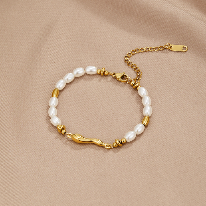 Bracciale Eleganza Perla Dorata
