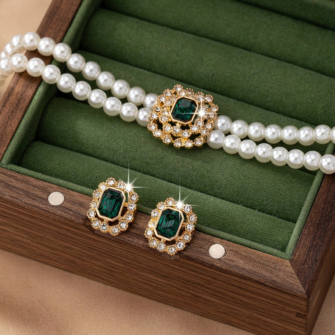 Set di Gioielli in Smeraldo Tamsin Verdalle | Colore Oro