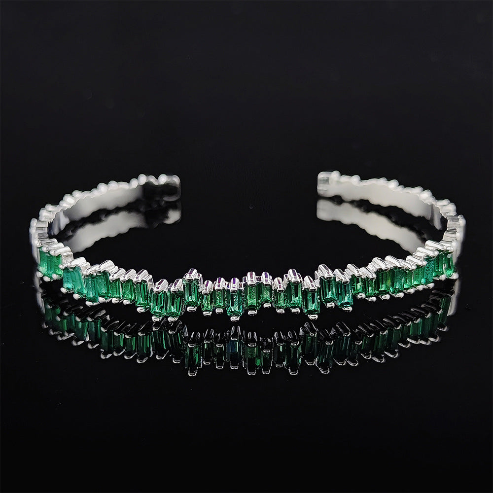 Bracciale Milena Thalys Emerald | Colore Argento