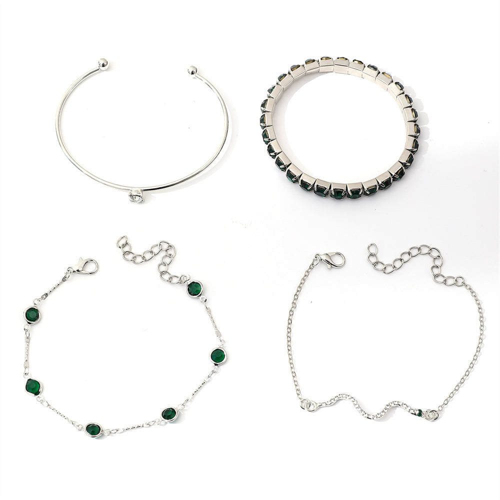 Set di Bracciali Sorina Feldwyn in Oro | Verde Smeraldo