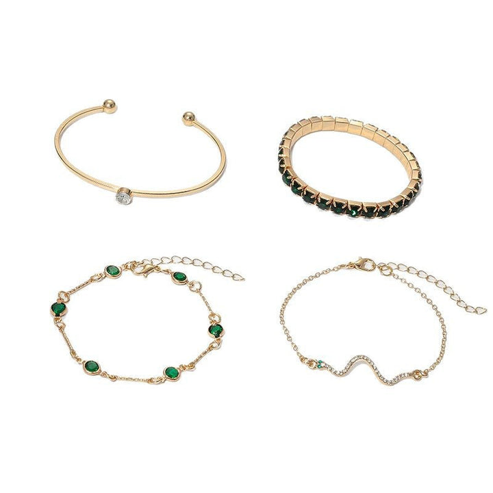 Set di Bracciali Sorina Feldwyn in Oro | Verde Smeraldo