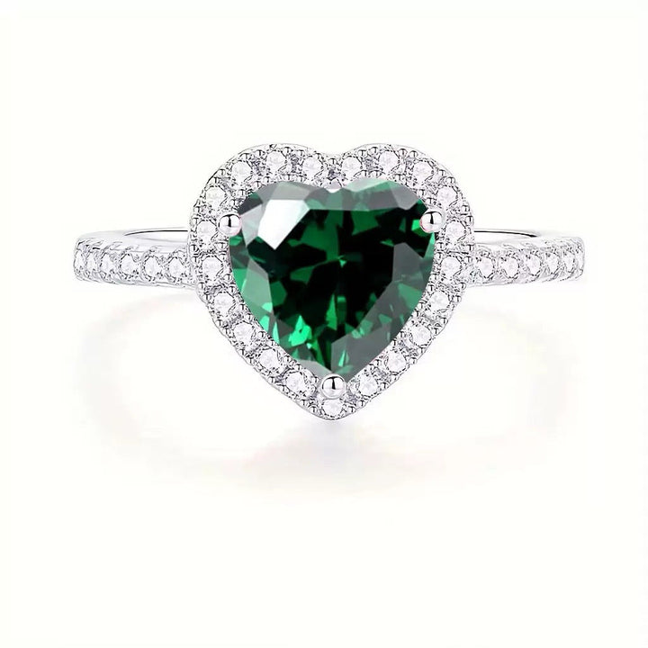 Anello in Smeraldo Delara Virenza | Tonalità Argento