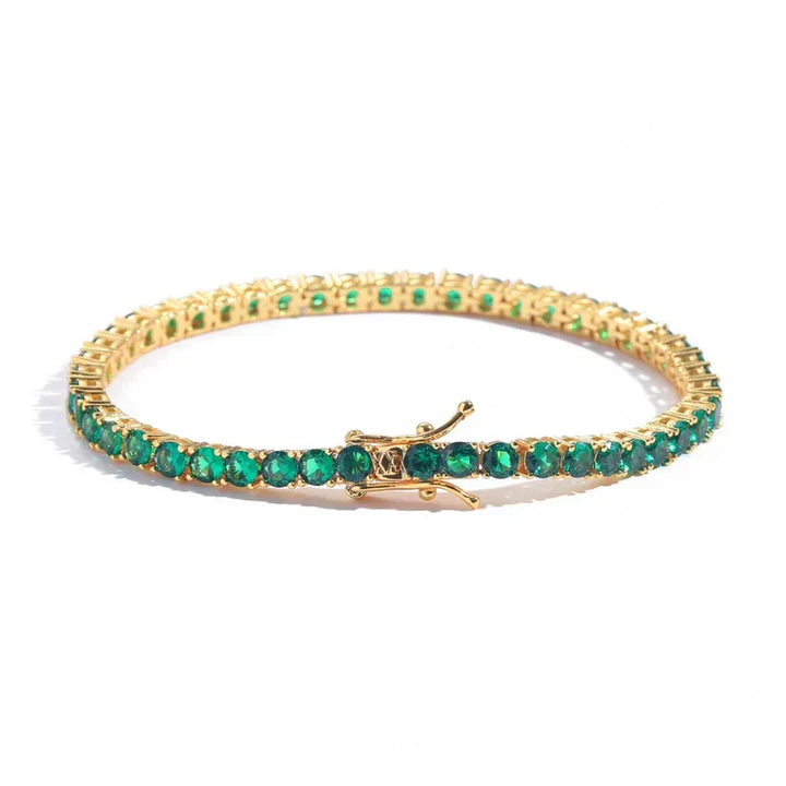 Bracciale da tennis di lusso con smeraldo