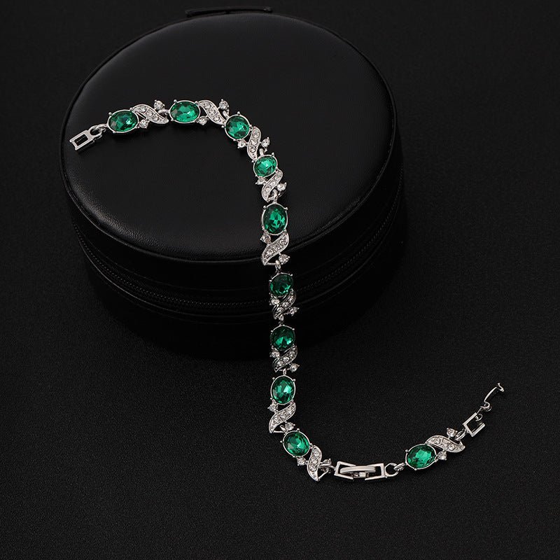 Bracciale Giada Bellini in Argento | Verde Smeraldo
