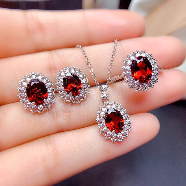 Set Lyara Venisse Ruby - Colore Argento