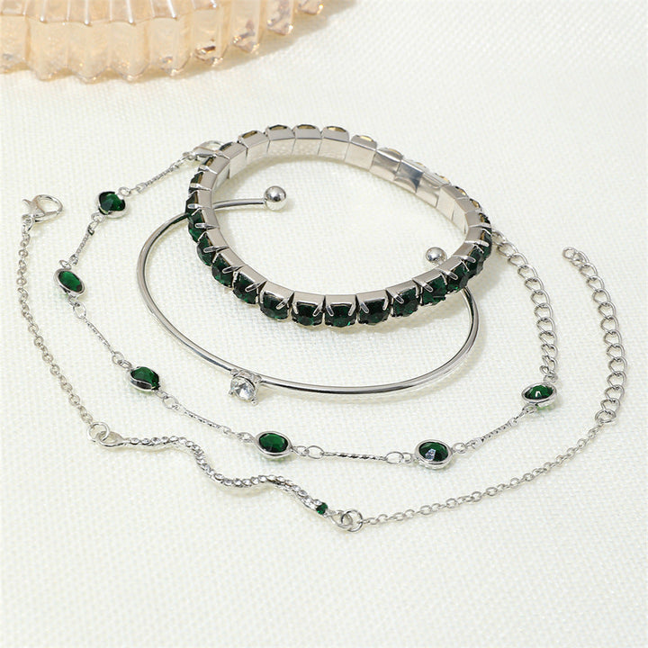 Set di Bracciali Sorina Feldwyn in Oro | Verde Smeraldo