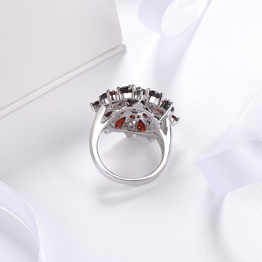 Anello Ruby Petalo Cremisi - Tonalità Oro